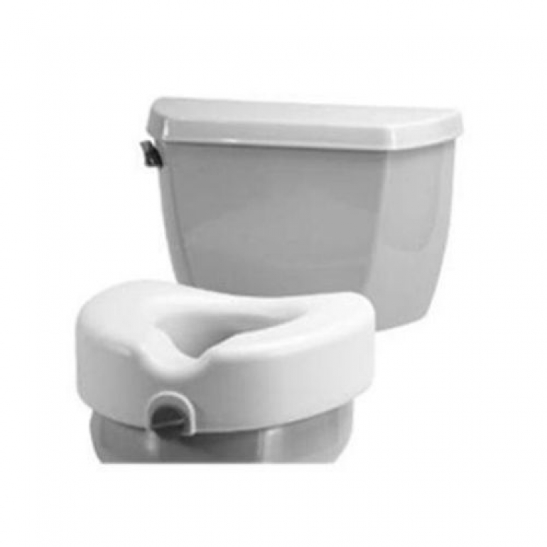 Image of product Raised Toilet Seat - Clamp-On on white background.